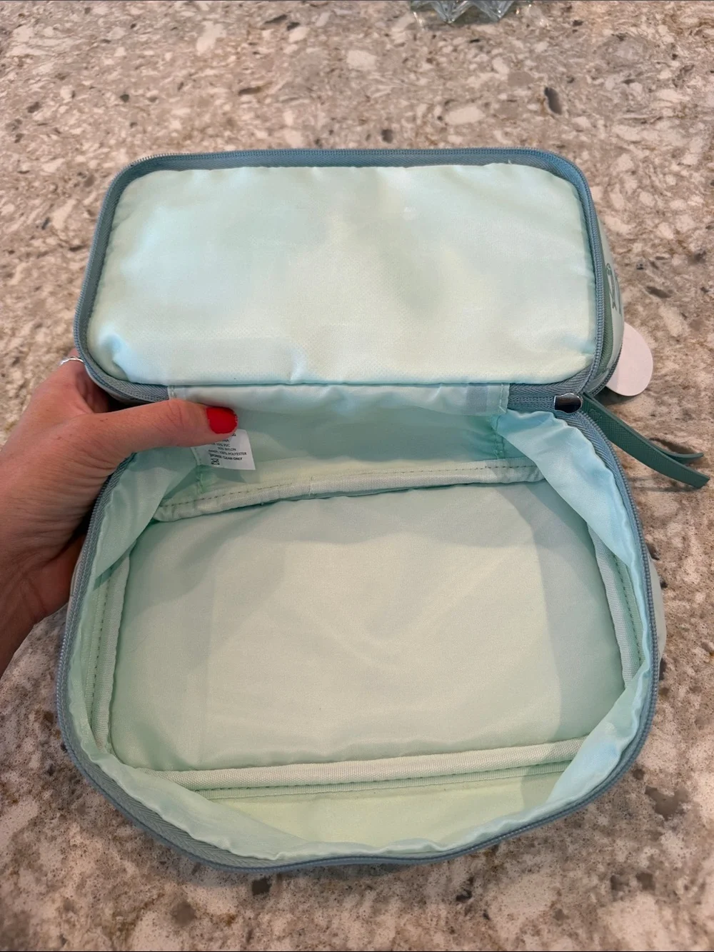 NWT Tender Love + Carry  Two Layer Toiletry Makeup Cosmetics Bag
